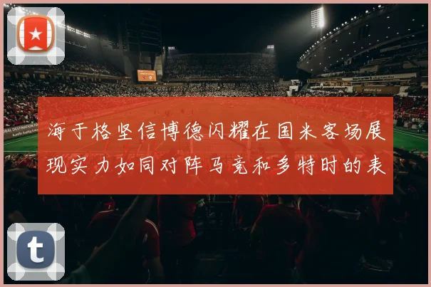 海于格坚信博德闪耀在国米客场展现实力如同对阵马竞和多特时的表现