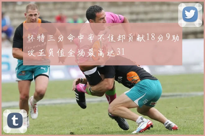 怀特三分命中率不佳却贡献18分9助攻正负值全场最高达31